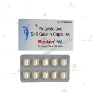 Susten 100 Soft Gelatin Capsule | Progesterone Natural Micronized 100mg