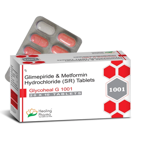 Glycoheal G 1001 | Glimepiride 1mg + Metformin 1000mg SR D/L