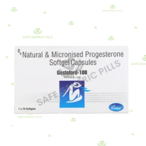 Gestoford 100 Soft Gelatin Capsule | Progesterone Natural Micronized 100mg