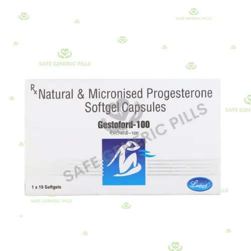 Gestoford 100 Soft Gelatin Capsule | Progesterone Natural Micronized 100mg