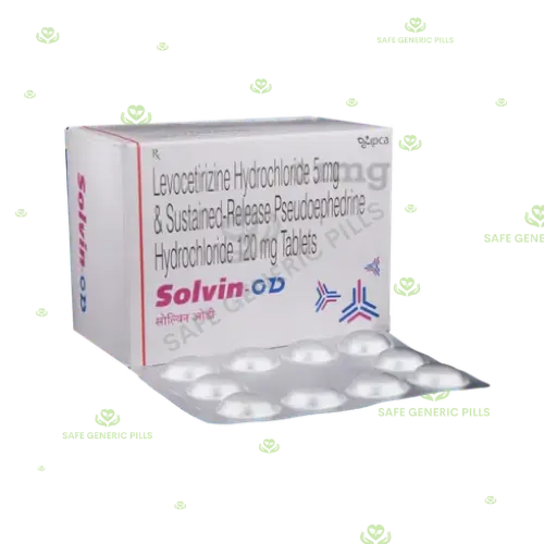 Solvin-OD Tablet SR | Levocetriegene + Piceudoephedrine