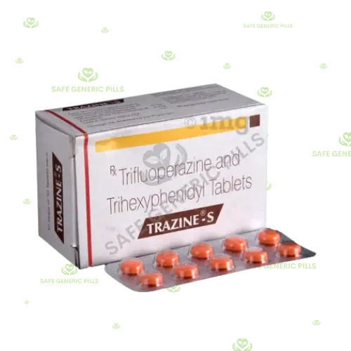 Trazine-S Tablet | Trifluoperazine 5mg + Trihexyphenidyl 2mg