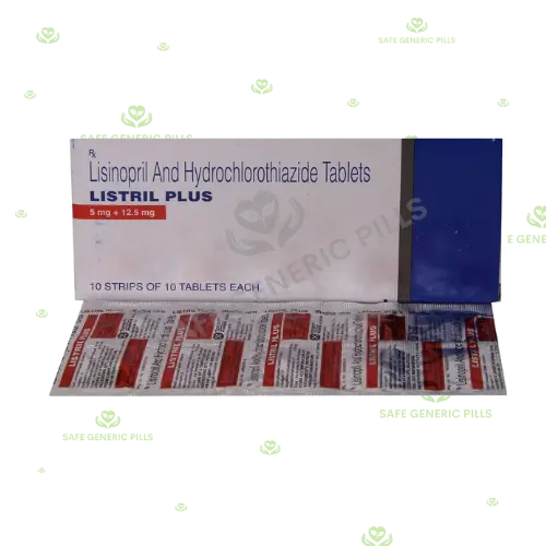 Listril Plus Tablet | Lisinopril 5mg + Hydrochlorothiazide 12.5mg