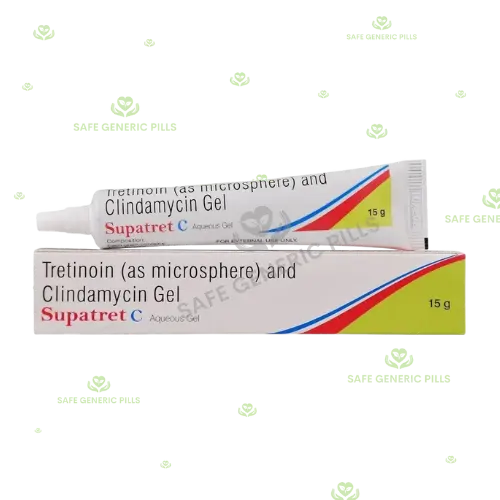 Supatret C Aqueous Gel | Clindamycin 1% w/w + Tretinoin 0.04% w/w
