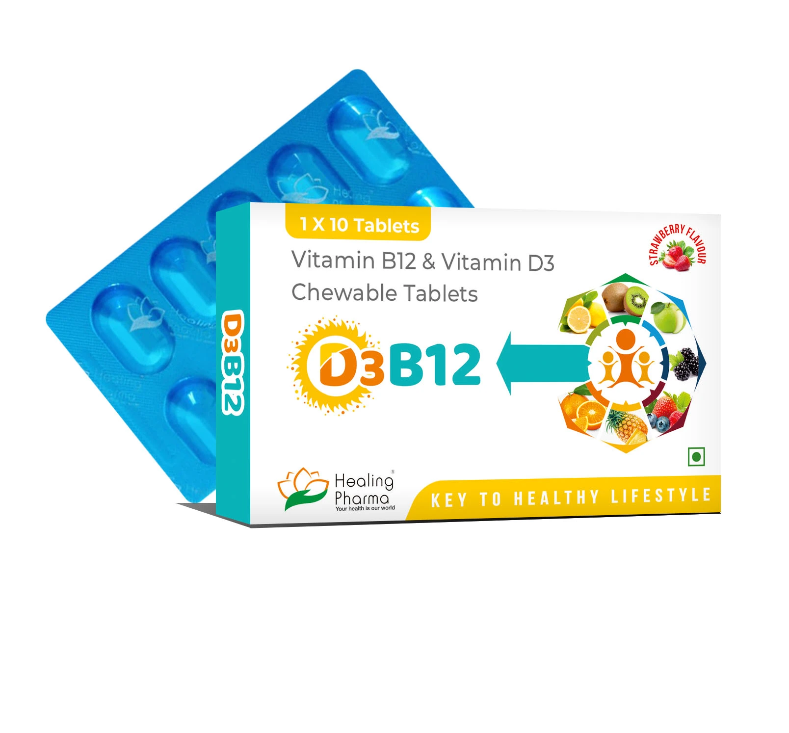 D3B12 + | METHYLCOBALAMIN IP 1500 MCG + PYRIDOXINE HCL 20MG + FOLIC ACID 5MG + VITAMIN D3 1000IU