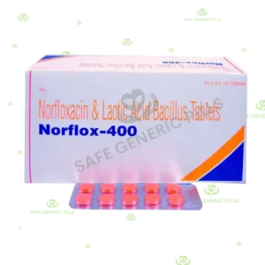 Norflox 400 Tablet | Norfloxacin 400mg + Lactobacillus 120Million spores