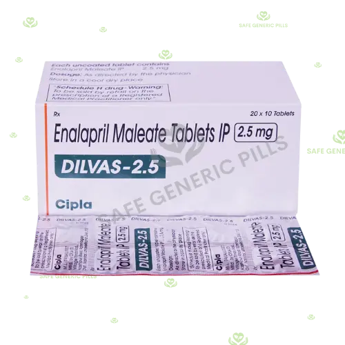 Dilvas 2.5 Tablet | Enalapril 2.5mg