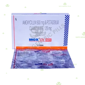 Mox CV 625 Tablet 
| Amoxycillin 500mg + Clavulanic Acid 125mg