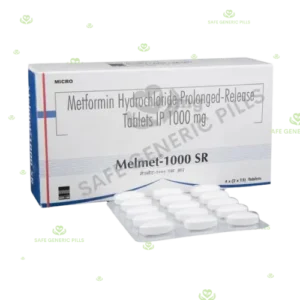 Melmet 1000 SR Tablet
| Metformin 1000mg
