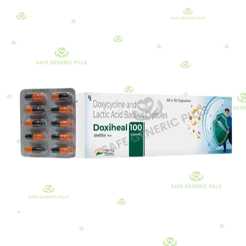 Doxiheal 100mg Capsule| Doxycycline + Lactobacillus