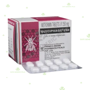 Glyciphage 250 Tablet
| Metformin 250mg