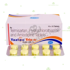 Tazloc Trio 40 Tablet
| Telmisartan + Amlodipine + Hydrochlorothiazide
