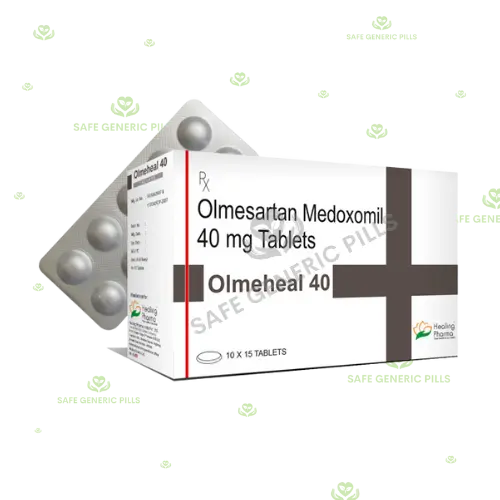 Olmeheal 40mg Tablet
| Olmesartan Medoxomil 40mg