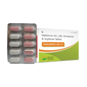 Healmaryl MV 2.3 | Glimepiride 2mg + Metformin 500mg + Voglibose 0.3mg