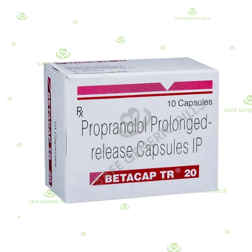 Betacap TR 20 Capsule
| Propranolol 20mg