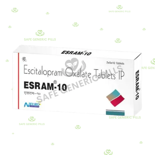 Esram 10mg Tablet | Escitalopram Oxalate 10mg