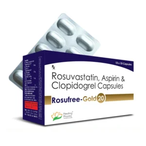Rosufree Gold 20 (Rosuvastatin 20mg + Clopidogrel 75mg + Aspirin 7mg)