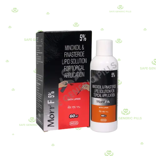 Morr F 5% Solution | Minoxidil 5% w/v + Finasteride 0.1% w/v