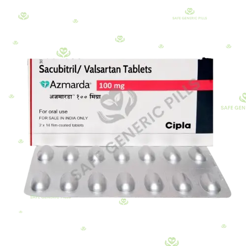 Azmarda 100mg Tablet | Sacubitril 49mg + Valsartan 51mg