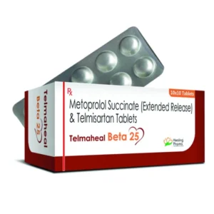 Telmaheal Beta 25 | Telmisartan 40mg+ Metoprolol 25mg