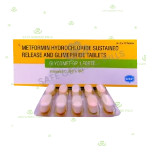 Glycomet-GP 1 Forte Tablet PR | Glimepiride 1mg + Metformin 1000mg