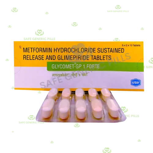 Glycomet-GP 1 Forte Tablet PR | Glimepiride 1mg + Metformin 1000mg