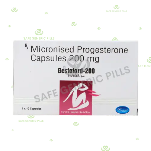 Gestoford 200 Soft Gelatin Capsule | Progesterone Natural Micronized 200mg