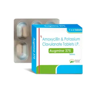 Amoxicillin + Clavulanate (Augmine 375) 875/ 125 mg Tablet