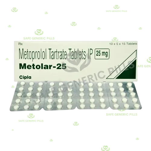 Metolar 25 Tablet | Metoprolol Tartrate 25mg