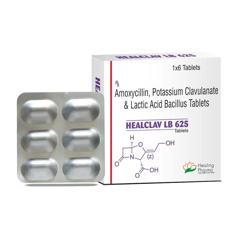 Healclav LB 625 | Amoxycillin 500mg + Clavulanate 125mg + LB