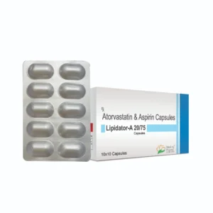 Lipidator-A 20/75 | Atorvastatin 20mg + Aspirin 75mg